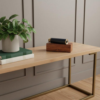 1.5" X 15" X 1.5" Handheld Telescope In Wood Box