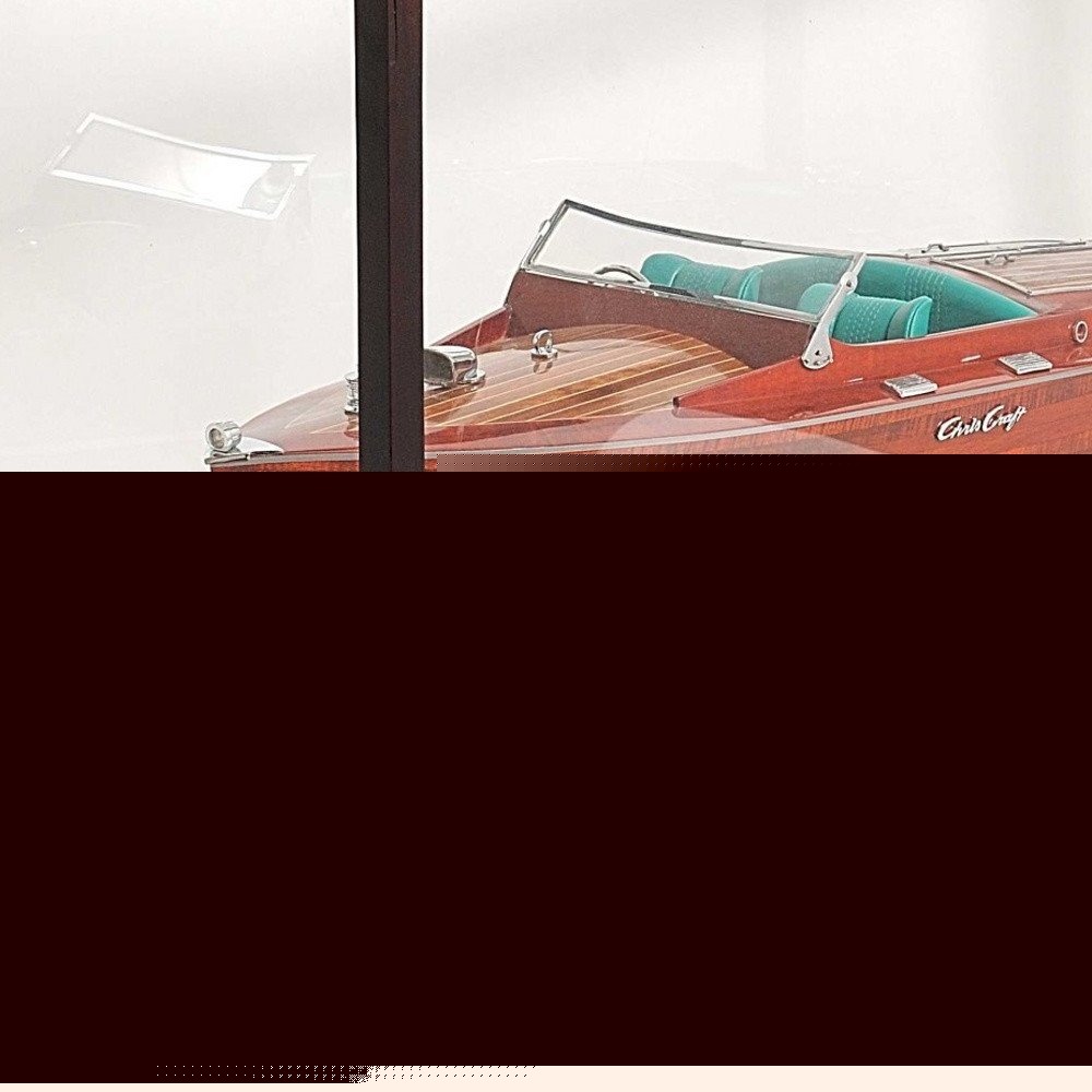 14" X 37.5" X 15" Display Case For Speed Boat