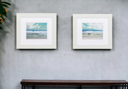 18" X 16" White Frame Cancun Magic (Set Of 2)