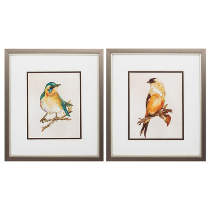 14" X 16" Metallic Bronze Frame Eco Bird (Set Of 2)