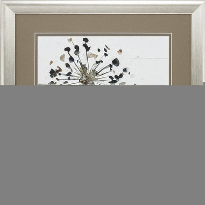 19" X 19" Brushed Silver Frame Natures Lace (Set Of 2)
