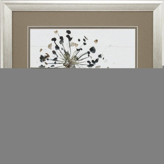 19" X 19" Brushed Silver Frame Natures Lace (Set Of 2)