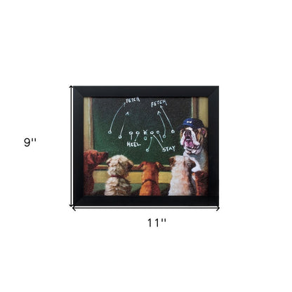 11" X 9" Black Frame Game Plan