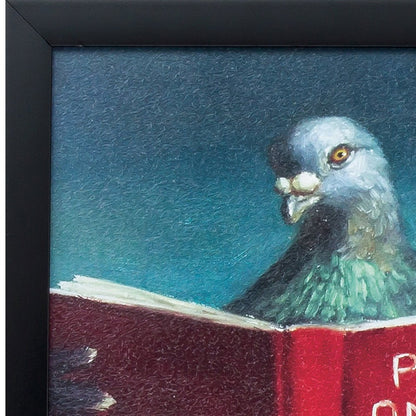 11" X 9" Black Frame Pooping On People