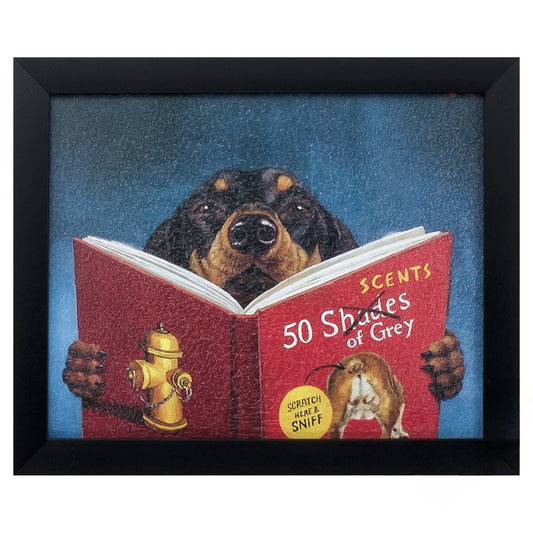 11" X 9" Black Frame 50 Scents Of Gray