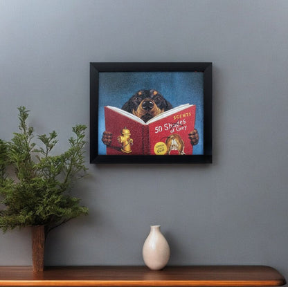 11" X 9" Black Frame 50 Scents Of Gray