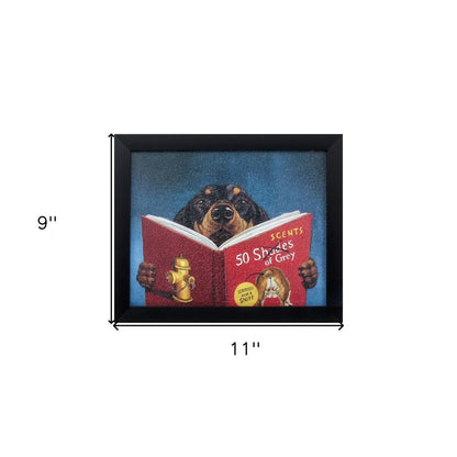 11" X 9" Black Frame 50 Scents Of Gray