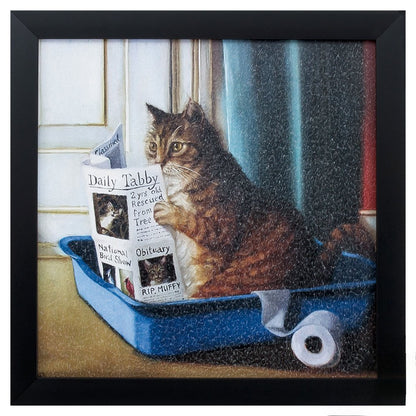 11" X 11" Black Frame Kitty Throne