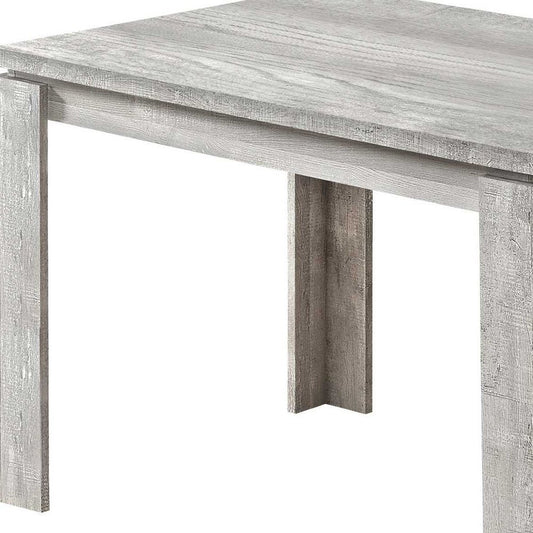 47" Gray Dining Table