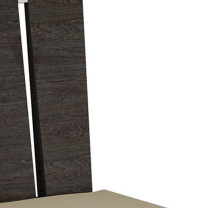 Seven Piece Gray Dining Set with Six Chairs