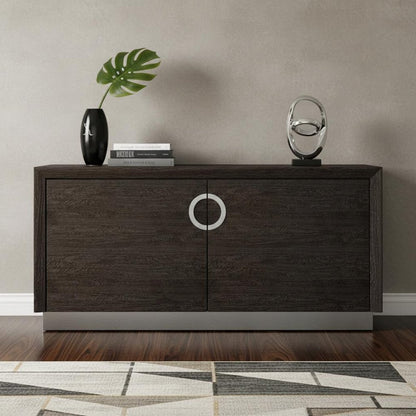 72" Gray Buffet Table with Two Doors