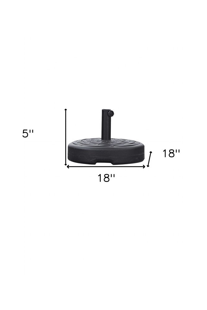 Black Plastic Umbrella Base