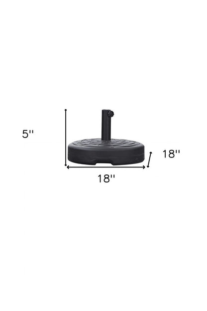 Black Plastic Umbrella Base