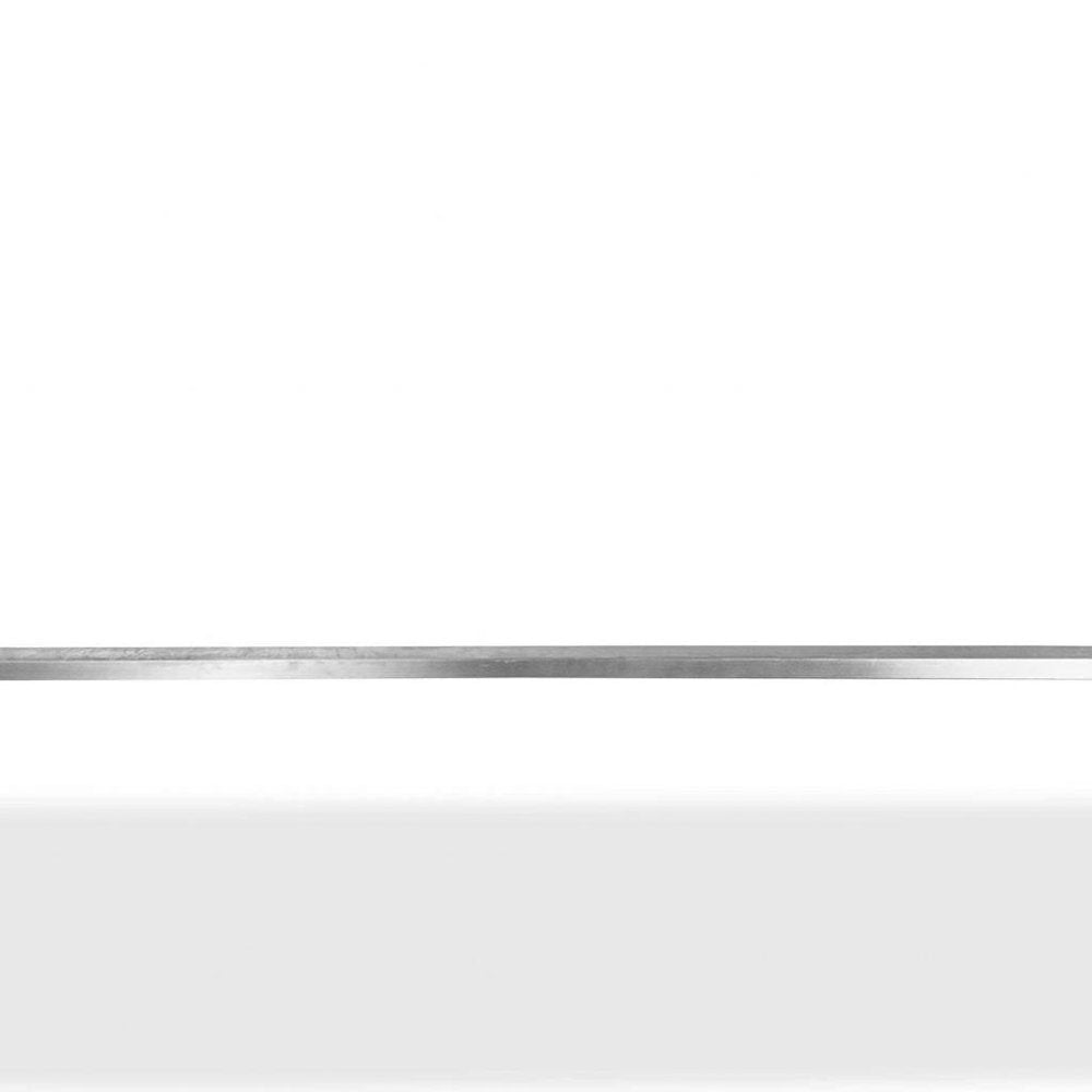 55" Wood Brown And Silver Solid Wood And Stainless Steel Dining Table