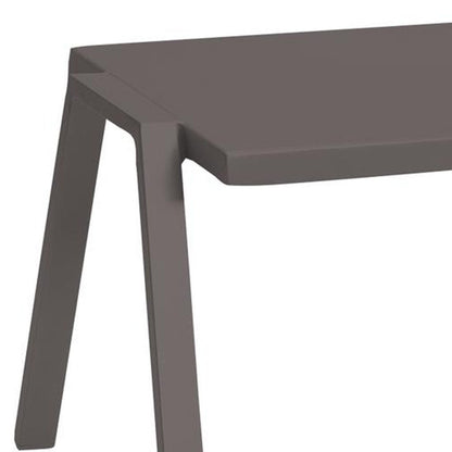 22" Taupe Aluminum Outdoor Side Table