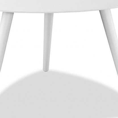 27" White Aluminum Specialty Outdoor Side Table