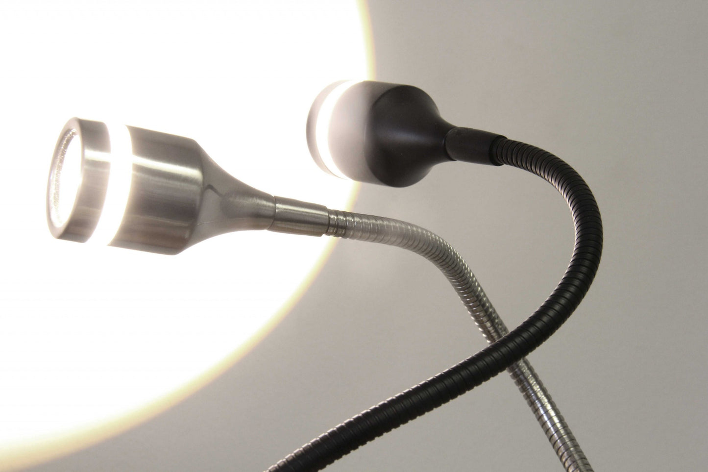 56" Silver LED Arched Floor Lamp With Silver
