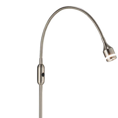 56" Silver LED Arched Floor Lamp With Silver