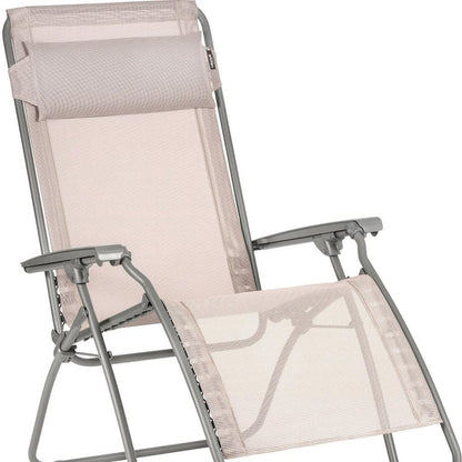 27" Blue Metal Outdoor Zero Gravity Chair with Blue Cushion