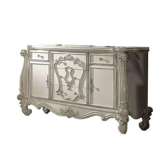 71" Solid Wood Five Drawer Dresser