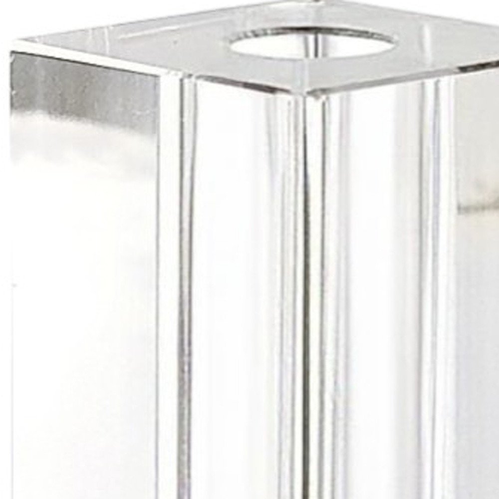 7" Clear Bud Lead Free Crystal Table Vase