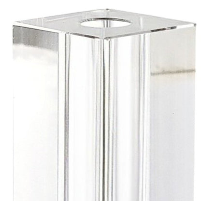 7" Clear Bud Lead Free Crystal Table Vase