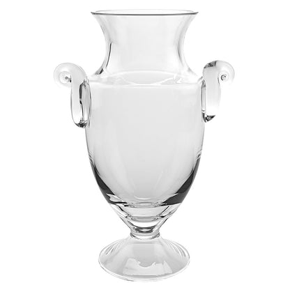 12" Clear Cylinder Lead Free Crystal Table Vase
