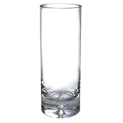 11" Clear Cylinder Crystal Table Vase