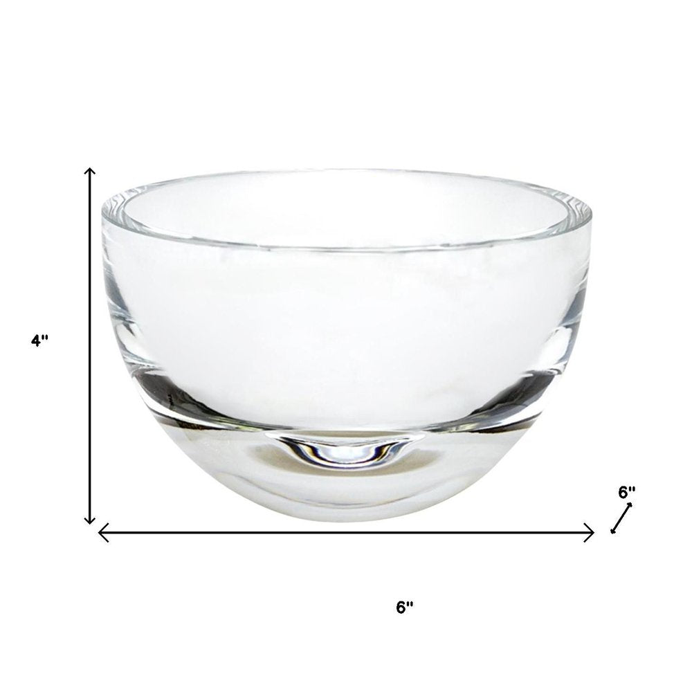 6" Clear Crystal Candy or Nut Bowl