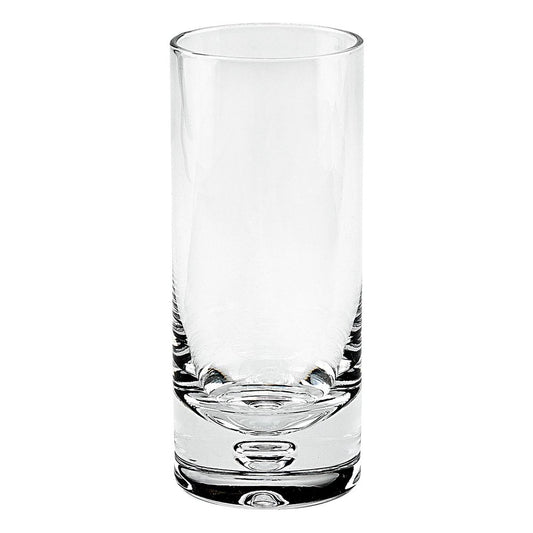 Set of Four Clear Mouth Blown Crystal Highball Glasses