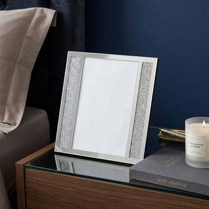Multiple Sizes Silver Crystal Tabletop Picture Frame