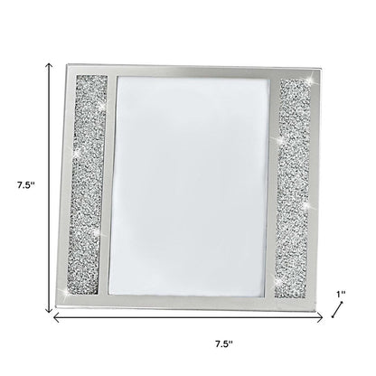 Multiple Sizes Silver Crystal Tabletop Picture Frame