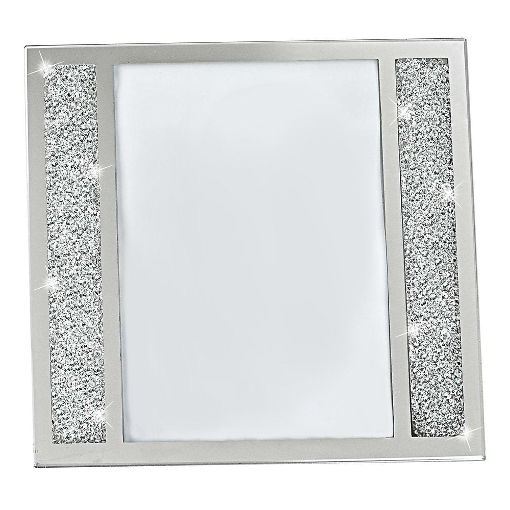 5" x 7" Silver Crystal Tabletop Picture Frame