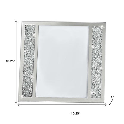 5" x 7" Silver Crystal Tabletop Picture Frame