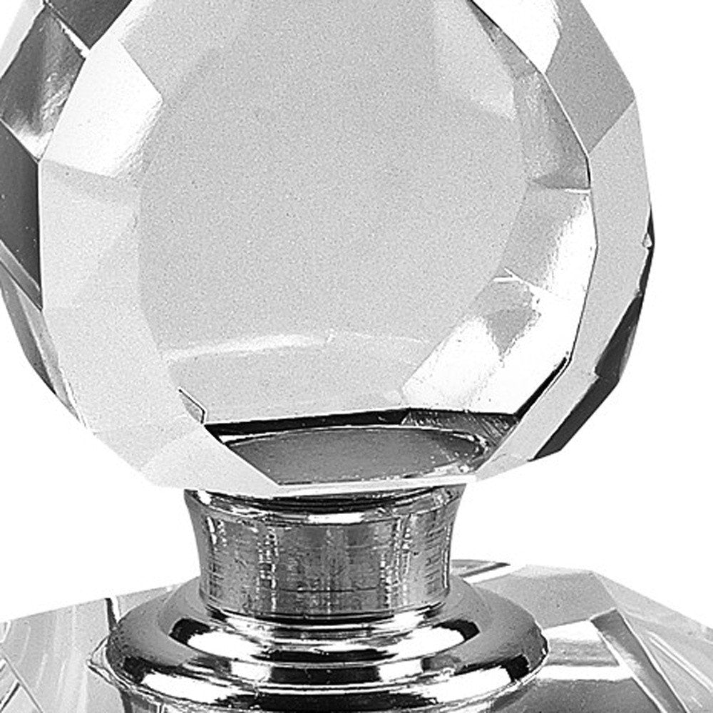 5" Clear Crystal Decorative Perfume Bottle