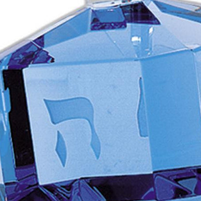4" Blue Crystal Statue Tabletop Sculpture
