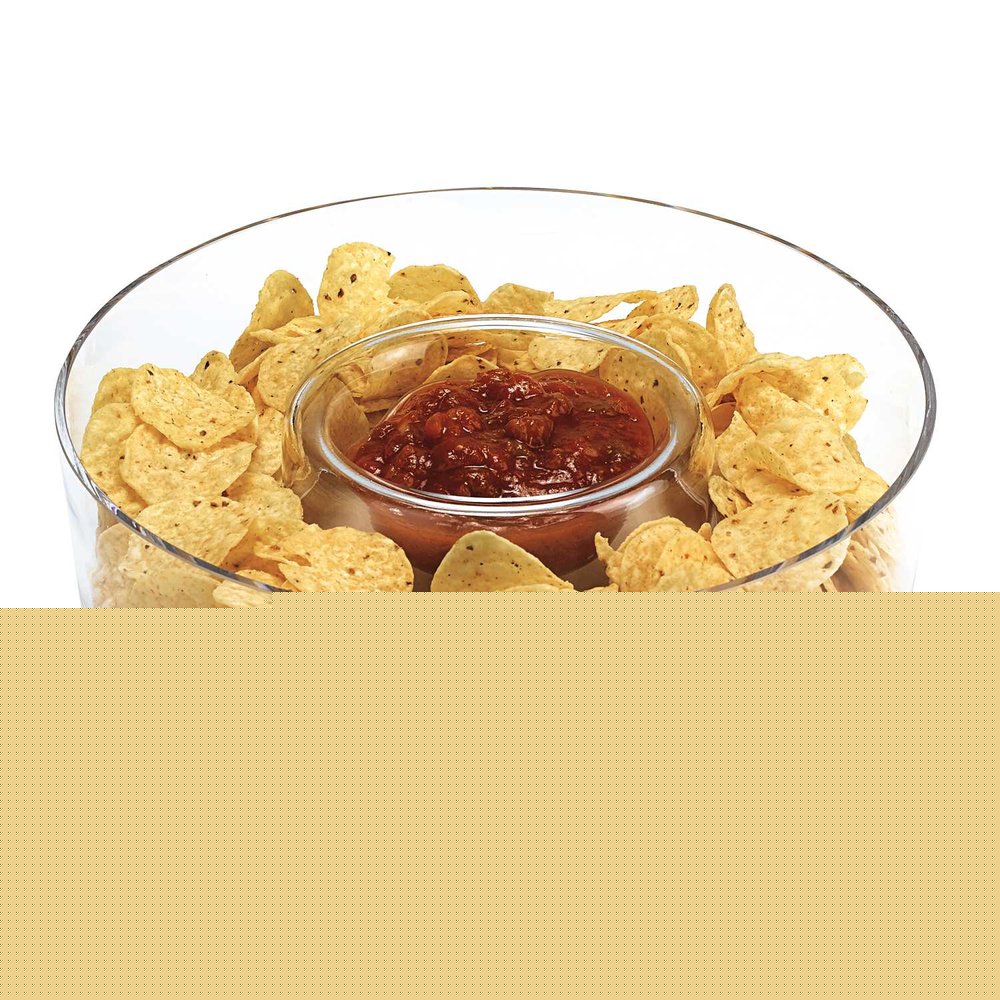 Mouth Blown European Crystal Chip N Dip