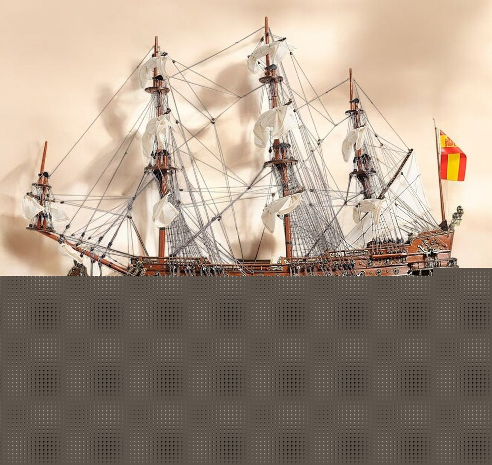 Sailboat Model With Chrome And Brass Fittings