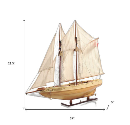 Bluenose Model In Light Brown Finish
