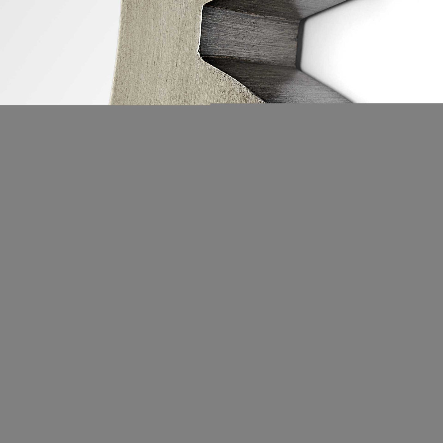 26" Gray Abstract Wood Framed Accent Mirror