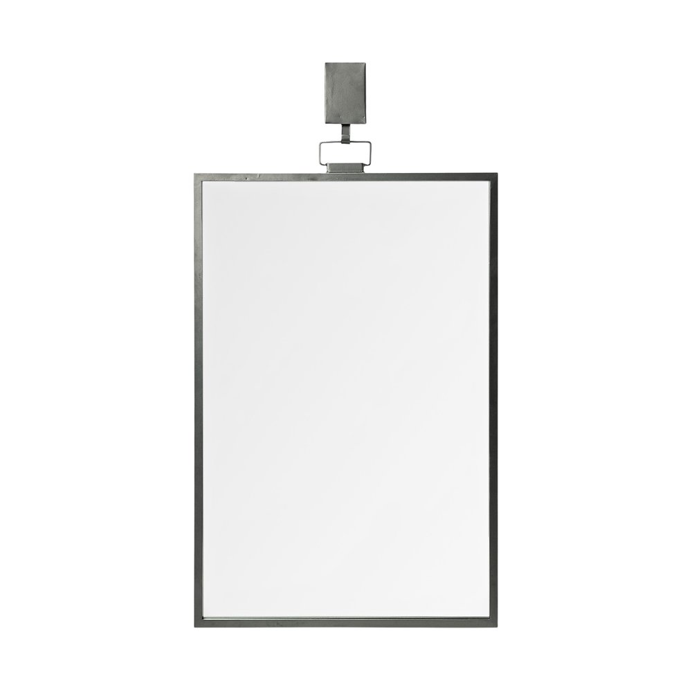 44" Gunmetal Metal Framed Accent Mirror