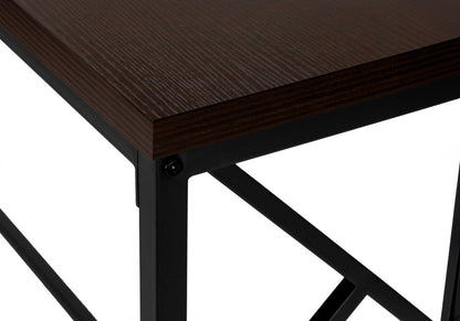 44" Brown And Black Frame Console Table