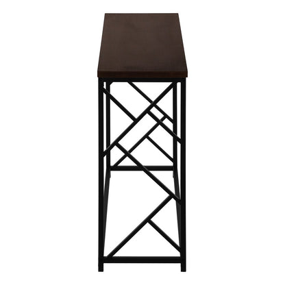 44" Brown And Black Frame Console Table