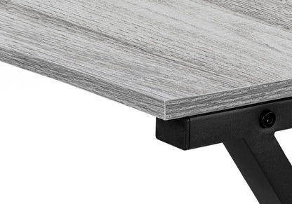 55" Gray and Black L Shape Computer Desk