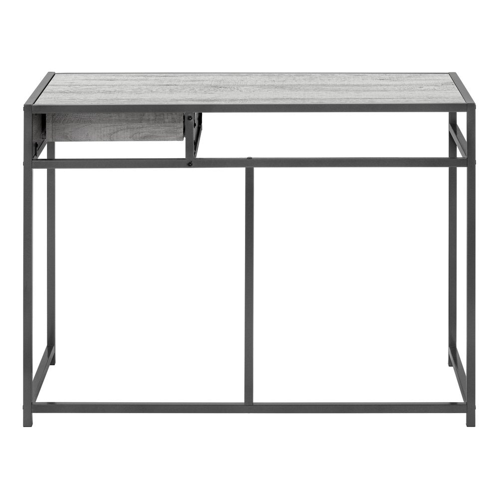 42" Gray and Dark Gray Computer Desk