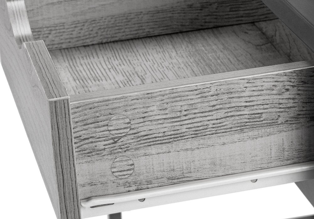 42" Gray and Dark Gray Computer Desk