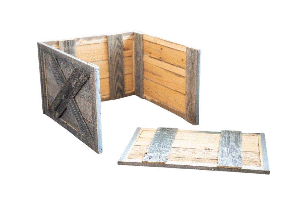 19" Natural Weathered Gray Christmas Tree Collar