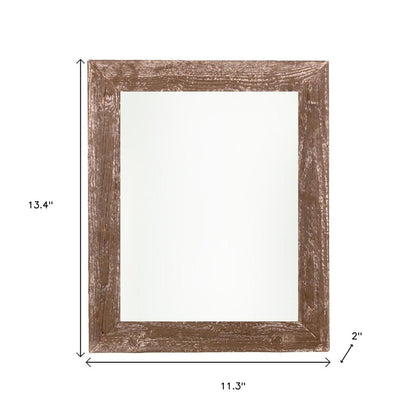 10" x 10" Brown Solid Wood Tabletop Picture Frame