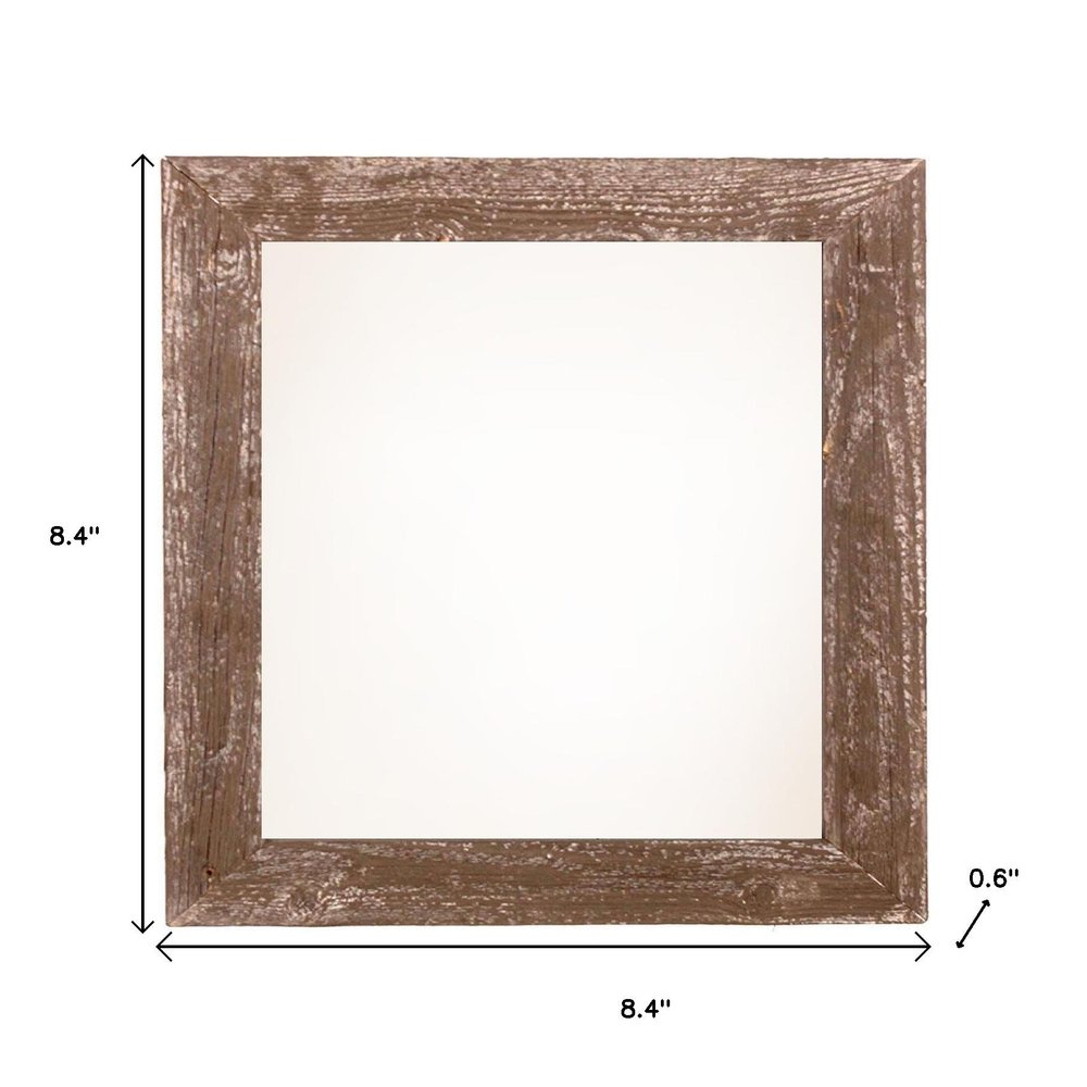 6" x 6" Brown Wood Tabletop Picture Frame