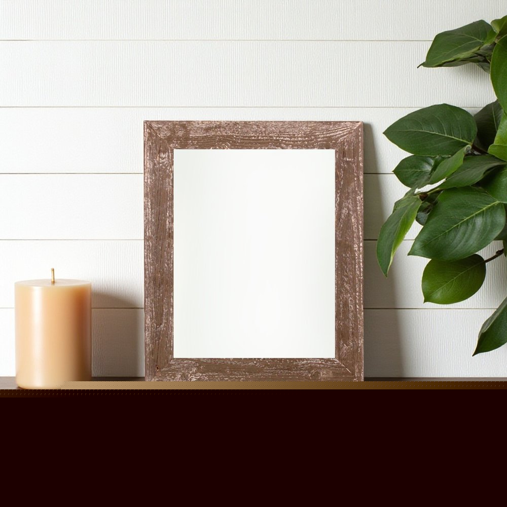 8" x 8" Gray Reclaimed Wood Tabletop Picture Frame